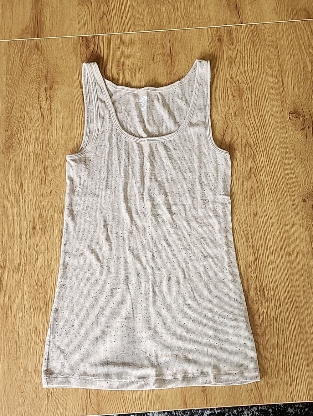 Old Navy Light Speckled Scoop Tank Top - Cream
